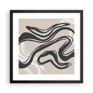 Affisch i svart ram - Mångfaldigt uttryck - 40x40 cm