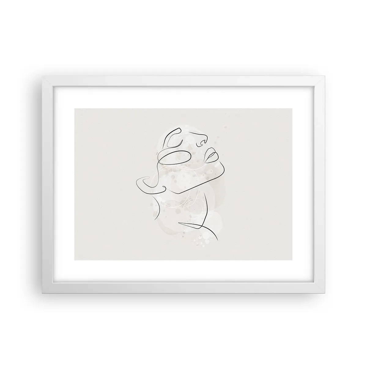 Affisch i vit ram - Drömmens kontur - 40x30 cm