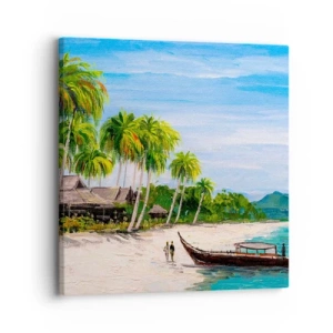 Canvastavla - Bild på duk - En exotisk dröm - 30x30 cm