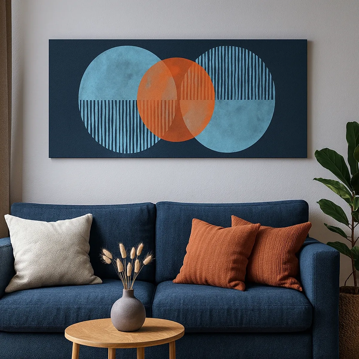 Canvastavla - Bild på duk - Symmetrisk komposition - 30x30 cm