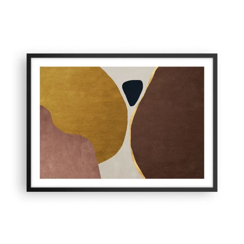 Affisch i svart ram - Abstraktion - en plats i rymden - 70x50 cm