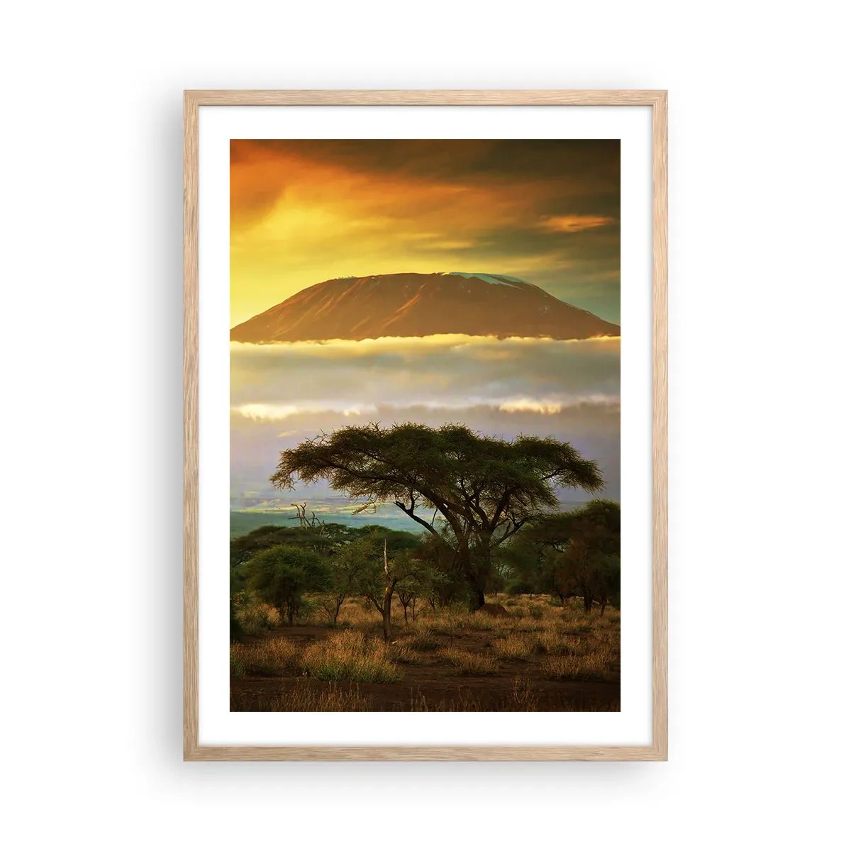 Affisch i ram av ljusek - Resenärens dröm - 50x70 cm