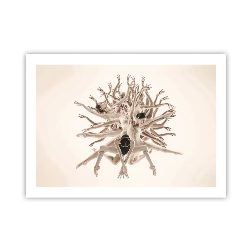 Affisch - Blommar i dansen - 70x50 cm