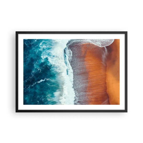 Affisch i svart ram - En touch av havet - 70x50 cm