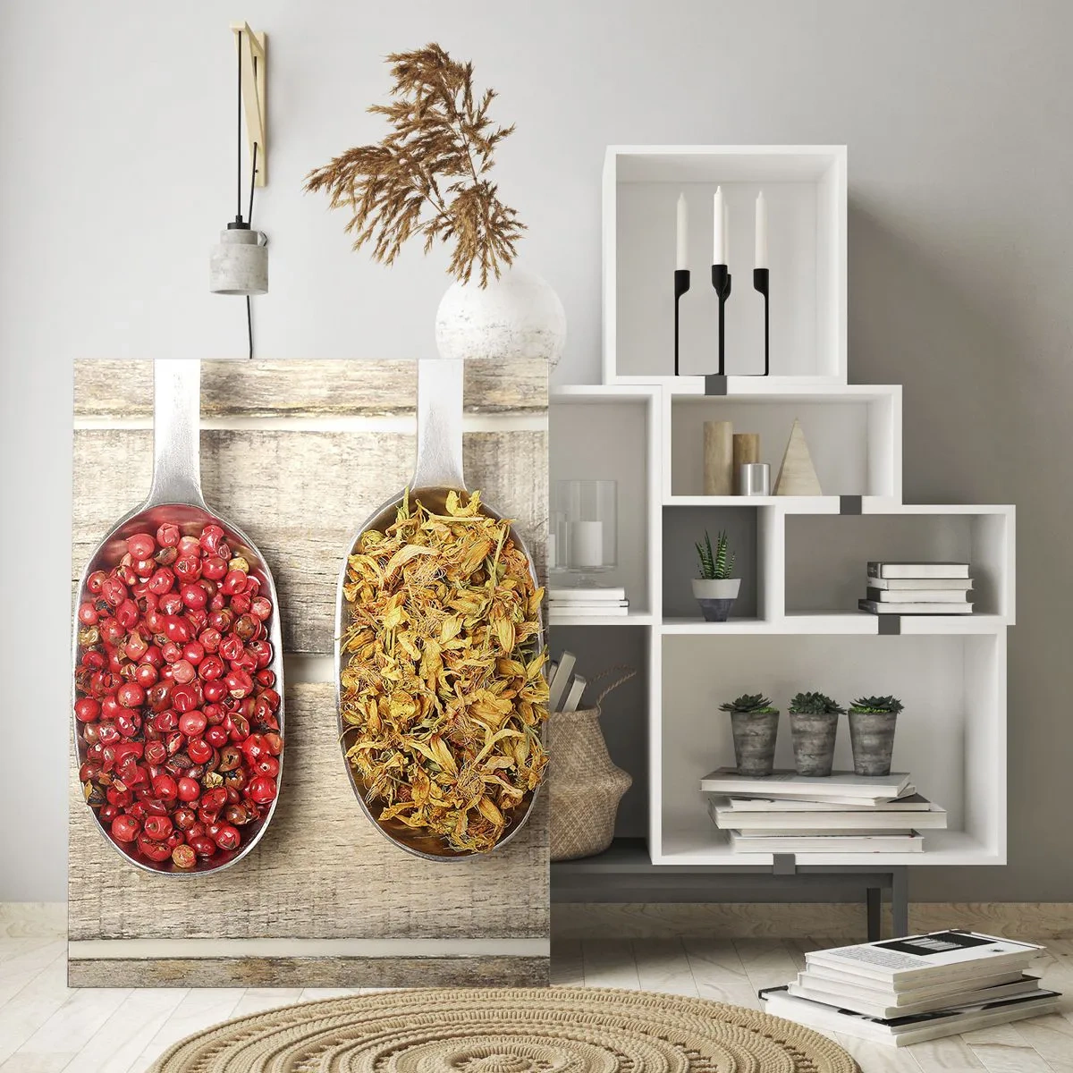 Glastavla - Bild på glas - Köksmagi - 70x100 cm