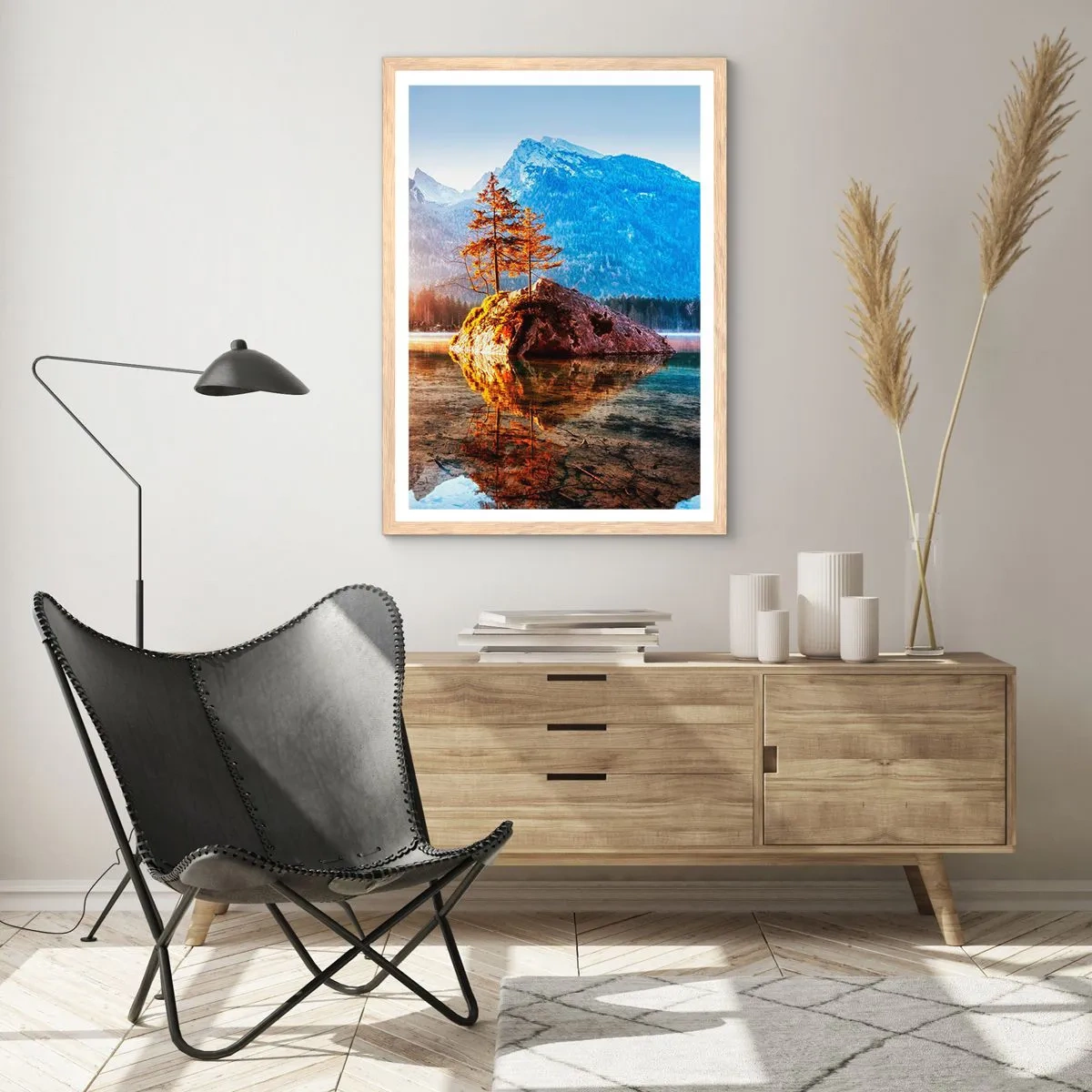 Affisch i ram av ljusek - Naturen i ett nytt ljus - 40x50 cm