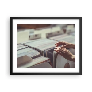 Affisch i svart ram - I jakten efter känslor - 50x40 cm