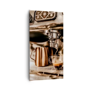 Canvastavla - Bild på duk - Kaffets glans - 65x120 cm