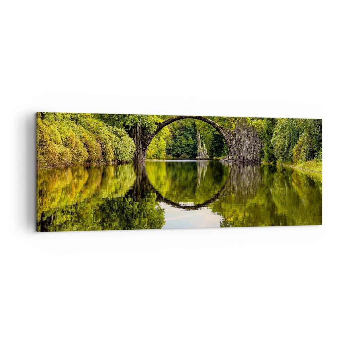 Canvastavla - Bild på duk - På skarven mellan två världar - 140x50 cm