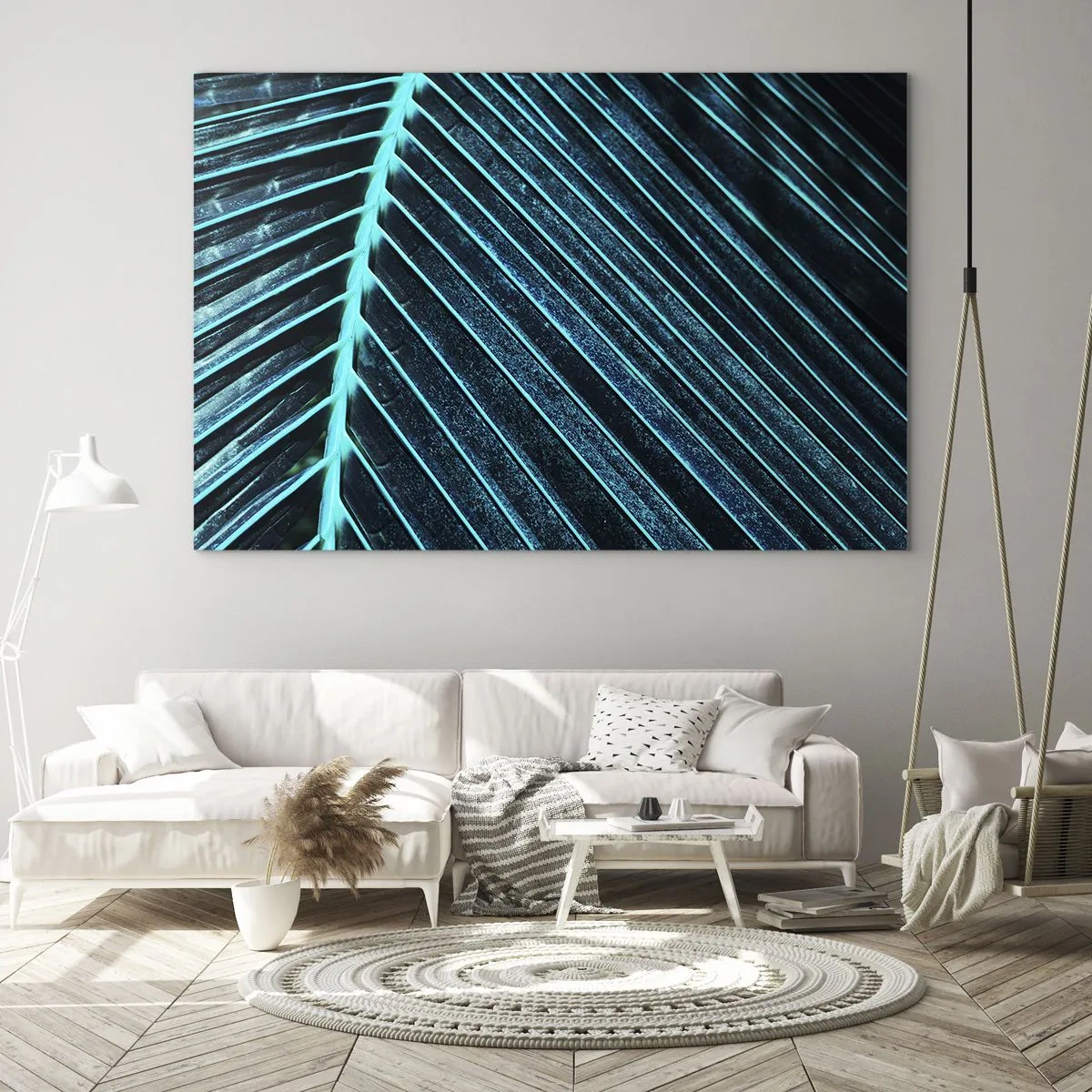 Glastavla - Bild på glas - Grön textur - 120x80 cm