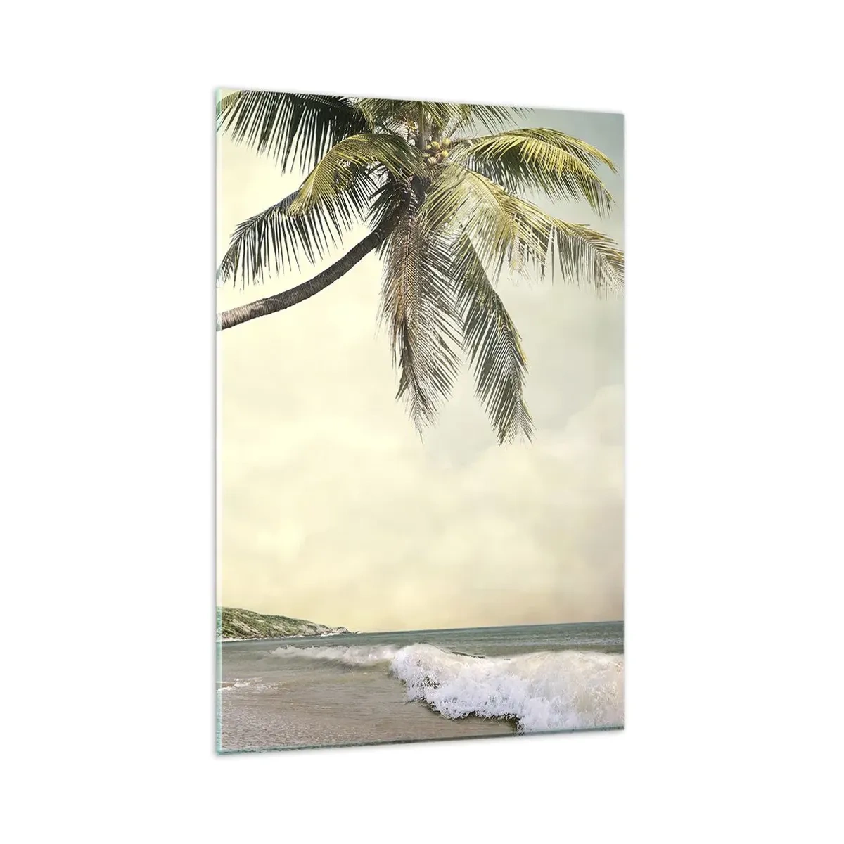 Glastavla - Bild på glas - Tropisk dröm - 80x120 cm