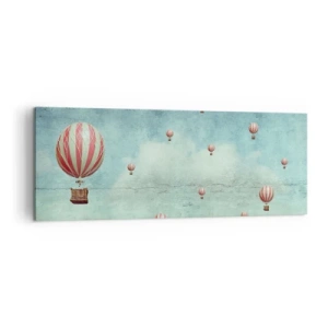 Canvastavla - Bild på duk - Fria från livets buller - 140x50 cm