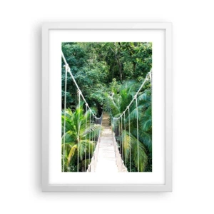Affisch i vit ram - Welcome to the jungle! - 30x40 cm