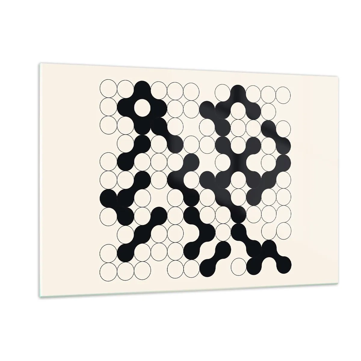 Glastavla - Bild på glas - Kinesiskt spel - variation - 120x80 cm