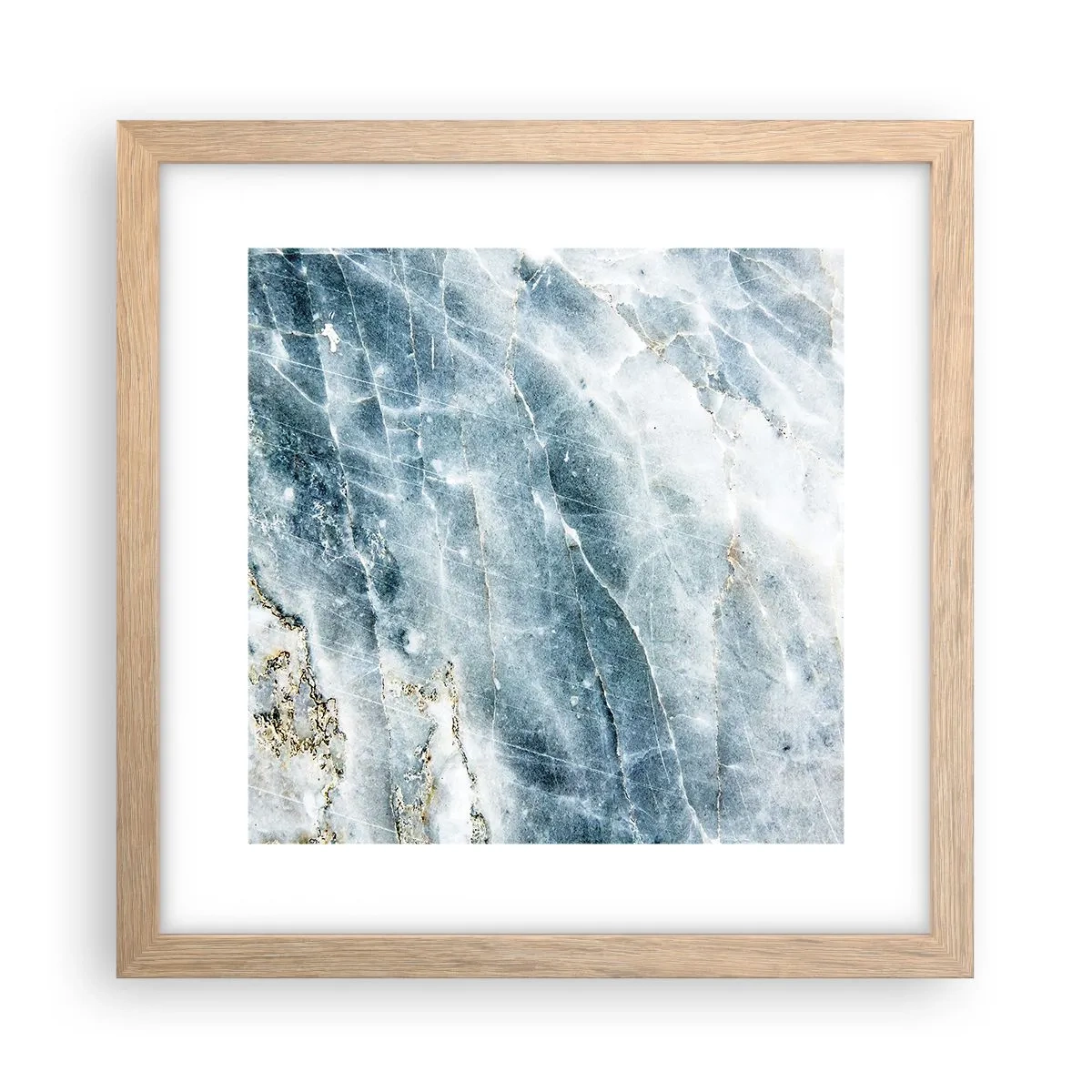 Affisch i ram av ljusek - Isvärld - 30x30 cm