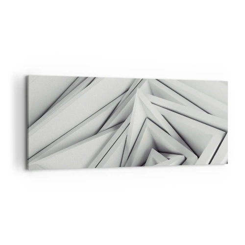 Canvastavla - Bild på duk - Blommande vassa kanter - 120x50 cm