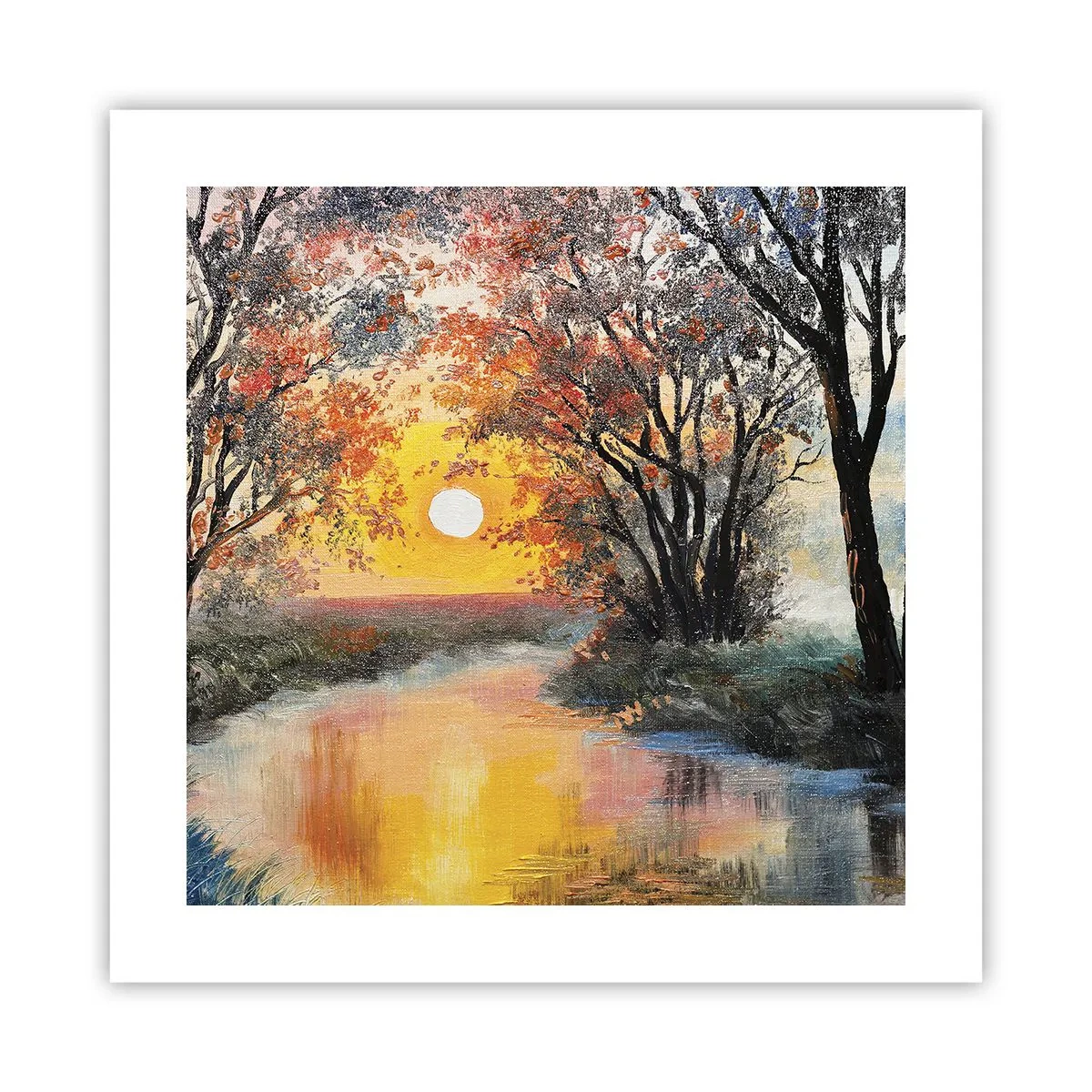 Affisch - Höststämning - 40x40 cm