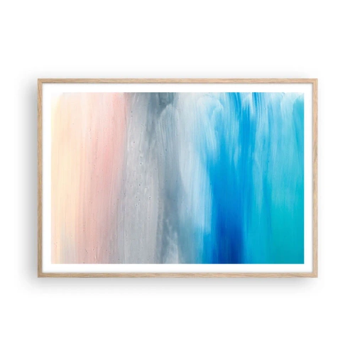 Affisch i ram av ljusek - Element: luft - 100x70 cm