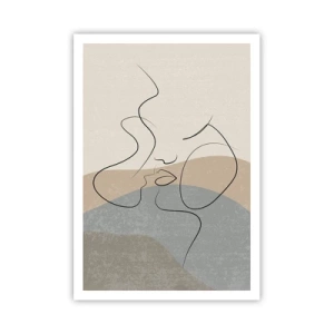 Affisch - Beröra med pensel - 70x100 cm