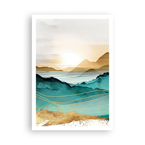 Affisch - På gränsen till abstraktion - landskap - 70x100 cm