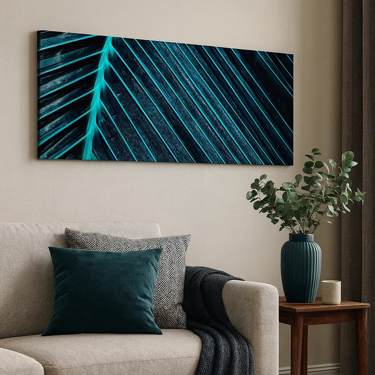 Canvastavla - Bild på duk - Grön textur - 30x30 cm