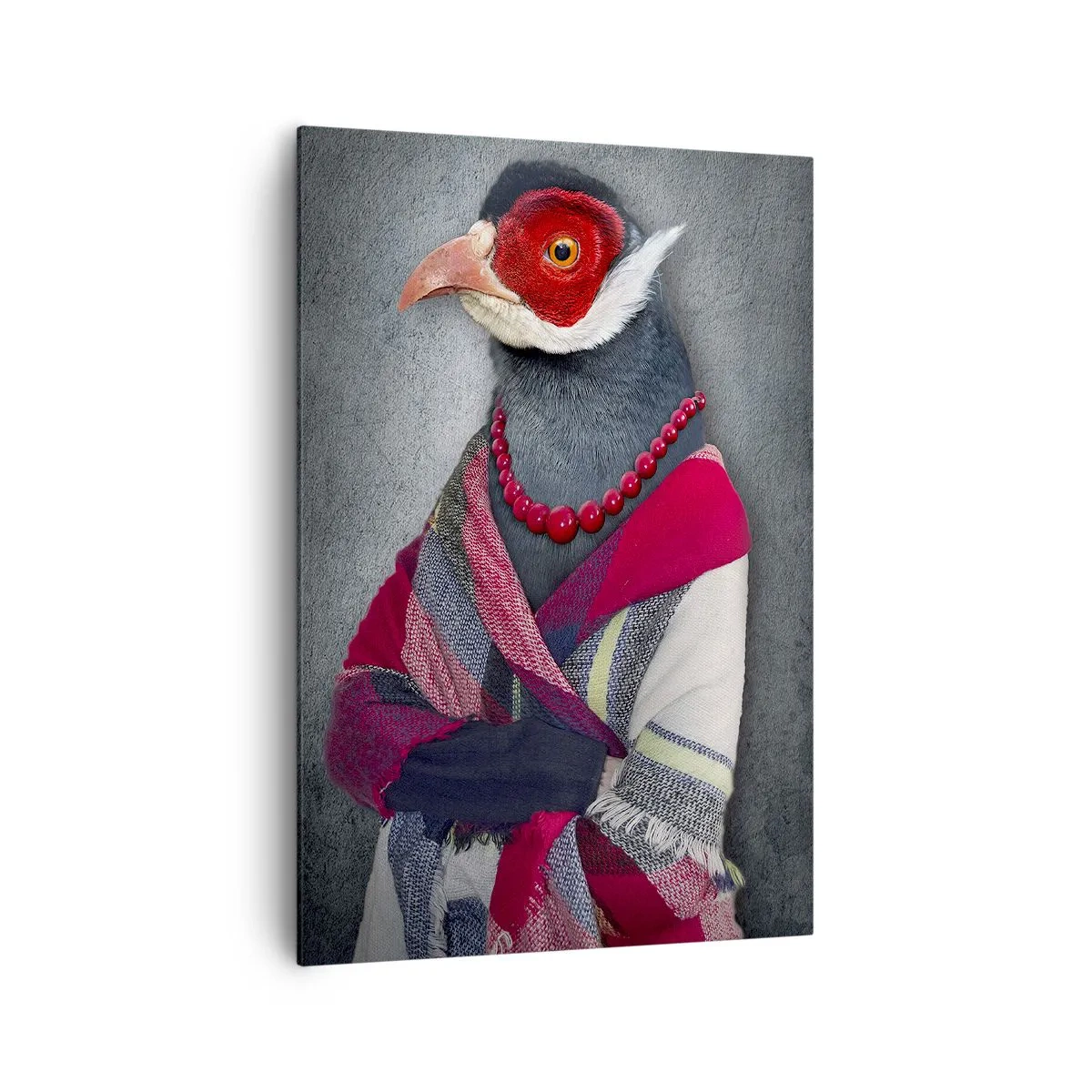 Canvastavla - Bild på duk - Vad gör jag här?! - 70x100 cm