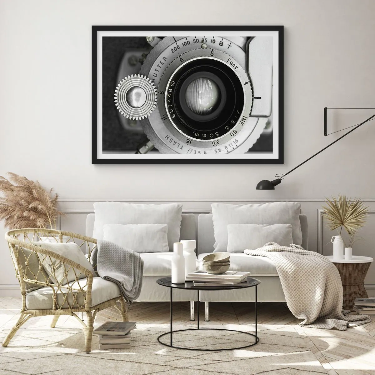Affisch i svart ram - En berättelse om Hollywood - 100x70 cm
