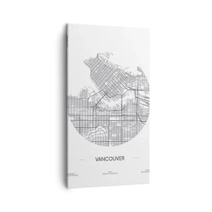 Canvastavla - Bild på duk - Vacouvers anatomi - 45x80 cm