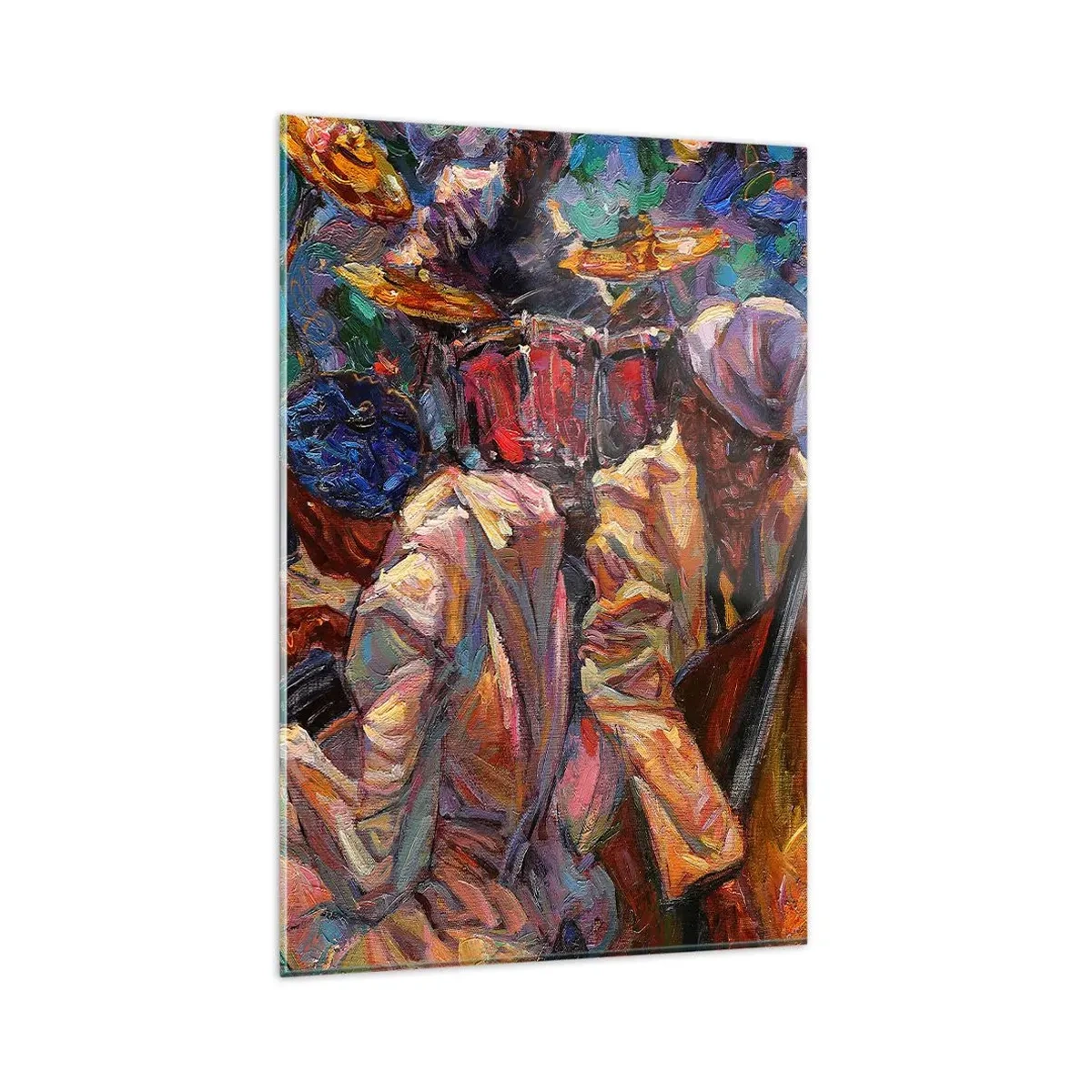 Glastavla - Bild på glas - I en rytm - 80x120 cm