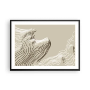 Affisch i svart ram - Konstens topografi - 70x50 cm