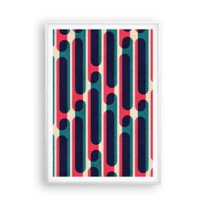 Affisch i vit ram - In och framåt - 70x100 cm