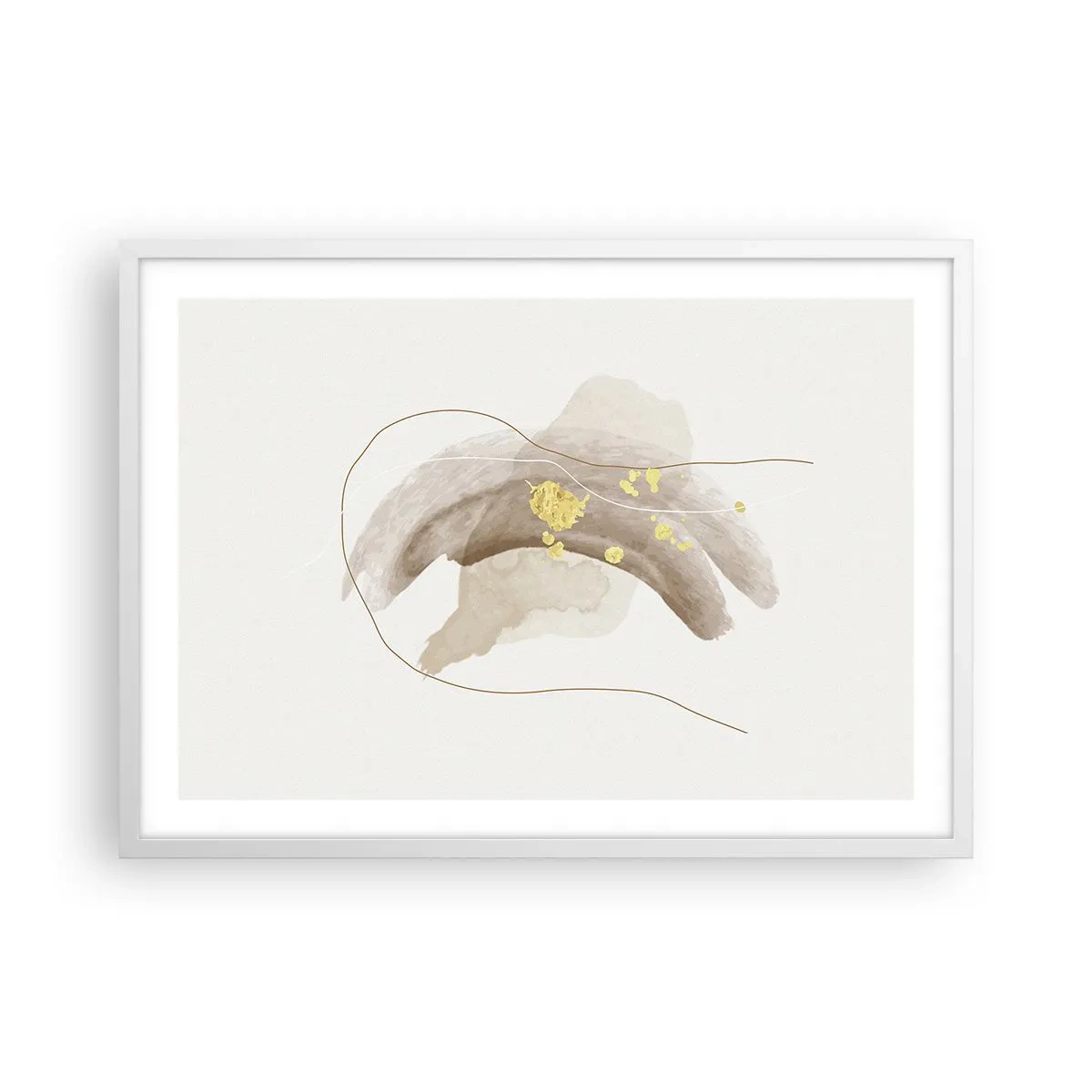 Affisch i vit ram - Träffat i rummet - 70x50 cm