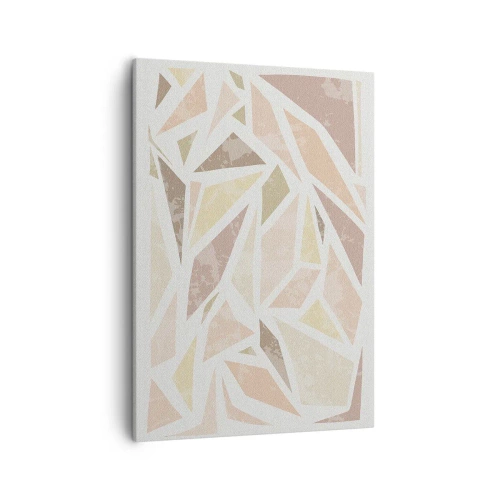 Canvastavla - Bild på duk - Komposition av färgat glas - 50x70 cm