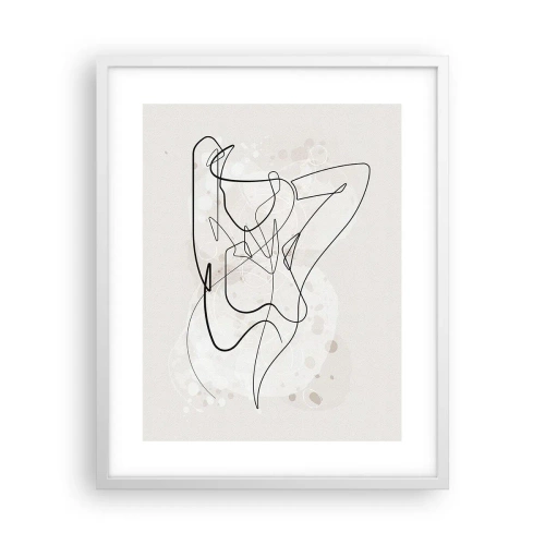 Affisch i vit ram - Konsten att förföra - 40x50 cm