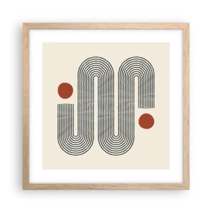 Affisch i ram av ljusek - från början till slutet - 40x40 cm