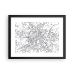 Affisch i svart ram - Berlins blomma - 40x30 cm