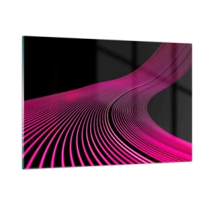 Glastavla - Bild på glas - Ljusets allé - 120x80 cm