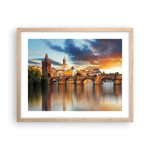 Affisch i ram av ljusek - Vacker sedan århundraden - 50x40 cm