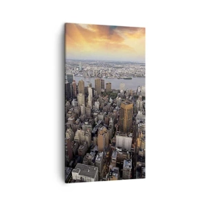 Canvastavla - Bild på duk - Våra tiders slagande hjärta - 45x80 cm