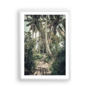 Affisch i vit ram - Palmallé - 50x70 cm