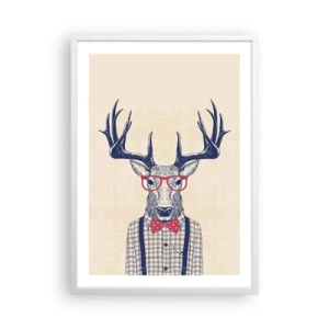 Affisch i vit ram - Rolig extravagans - 50x70 cm