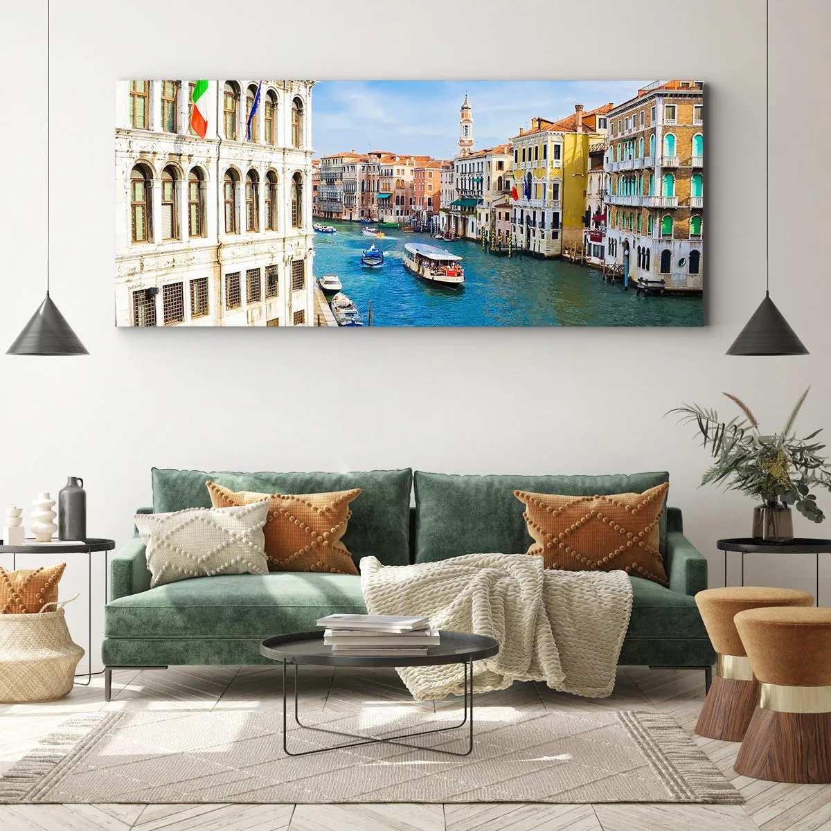 Canvastavla - Bild på duk - Den mest otypiska gatutrafiken i världen - 100x40 cm