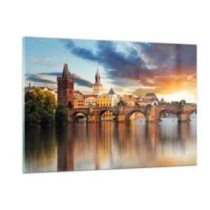Glastavla - Bild på glas - Vacker sedan århundraden - 120x80 cm