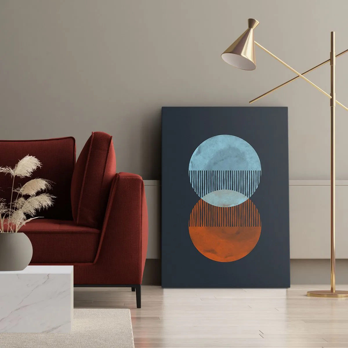 Canvastavla - Bild på duk - Astronomisk fantasi - 50x70 cm