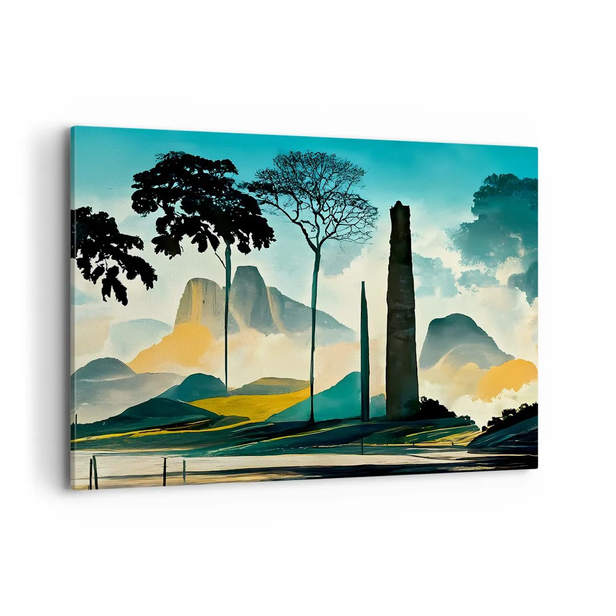 Canvastavla - Bild på duk - Fortfarande högre och högre - 100x70 cm
