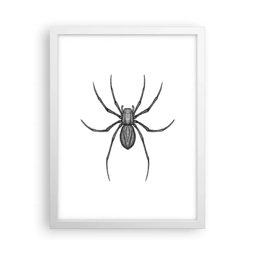 Affisch i vit ram - Oroväckande precision - 30x40 cm