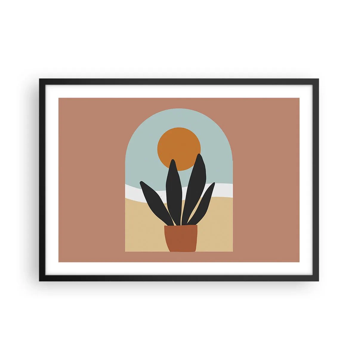 Affisch i svart ram - Små glädje - 70x50 cm