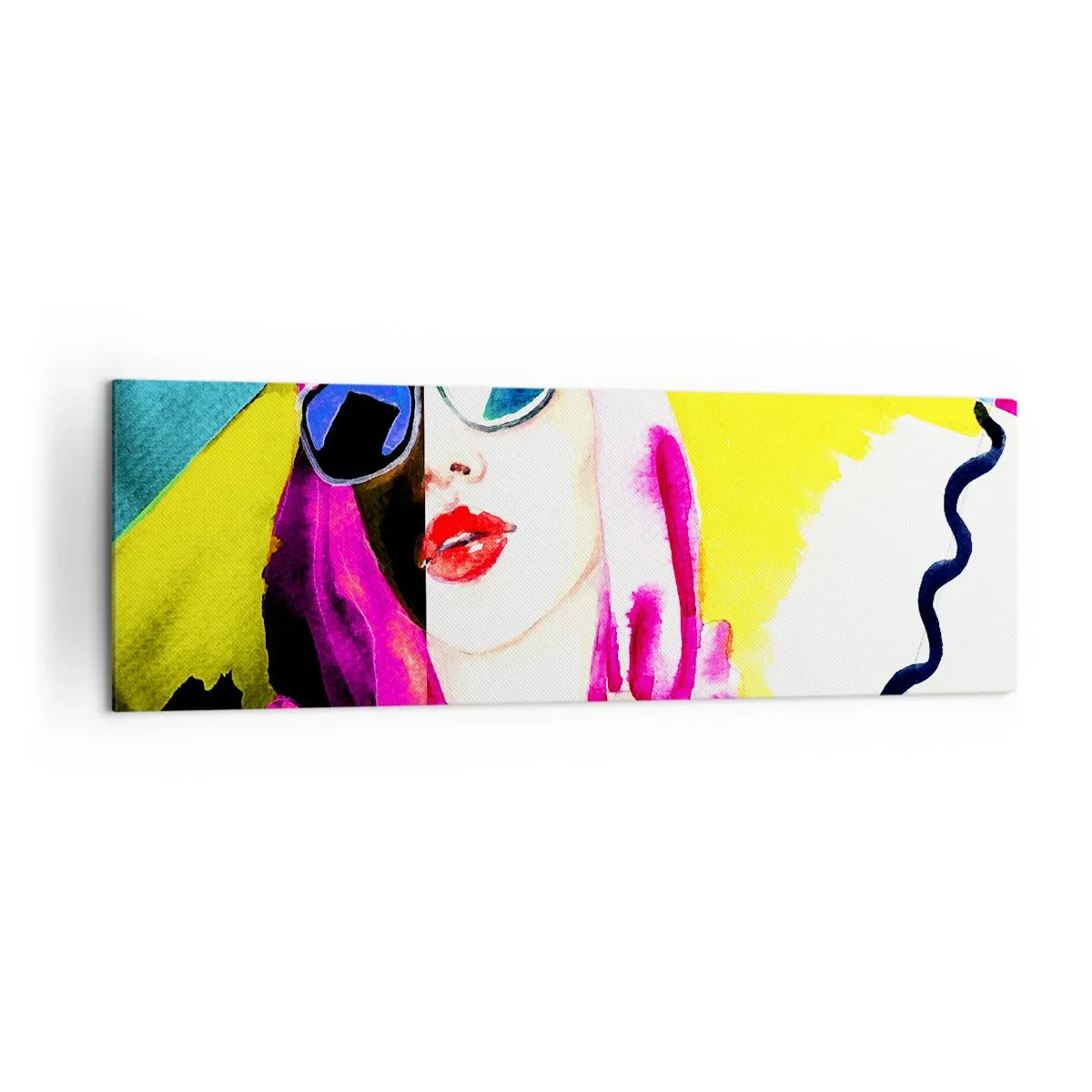 Canvastavla - Bild på duk - Jag är varken vit eller svart - 160x50 cm