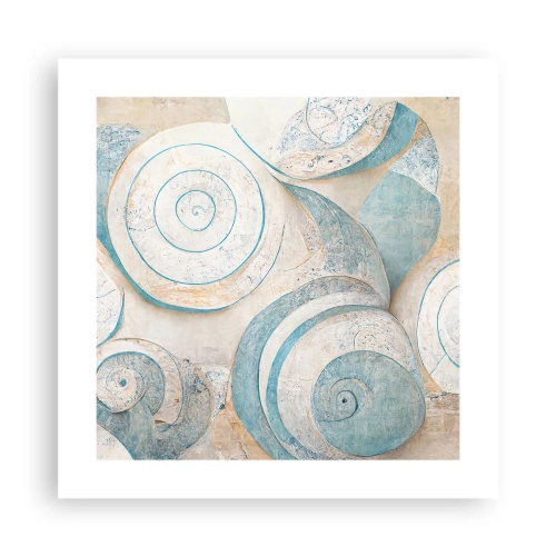 Affisch - Vad döljer musslan? - 40x40 cm