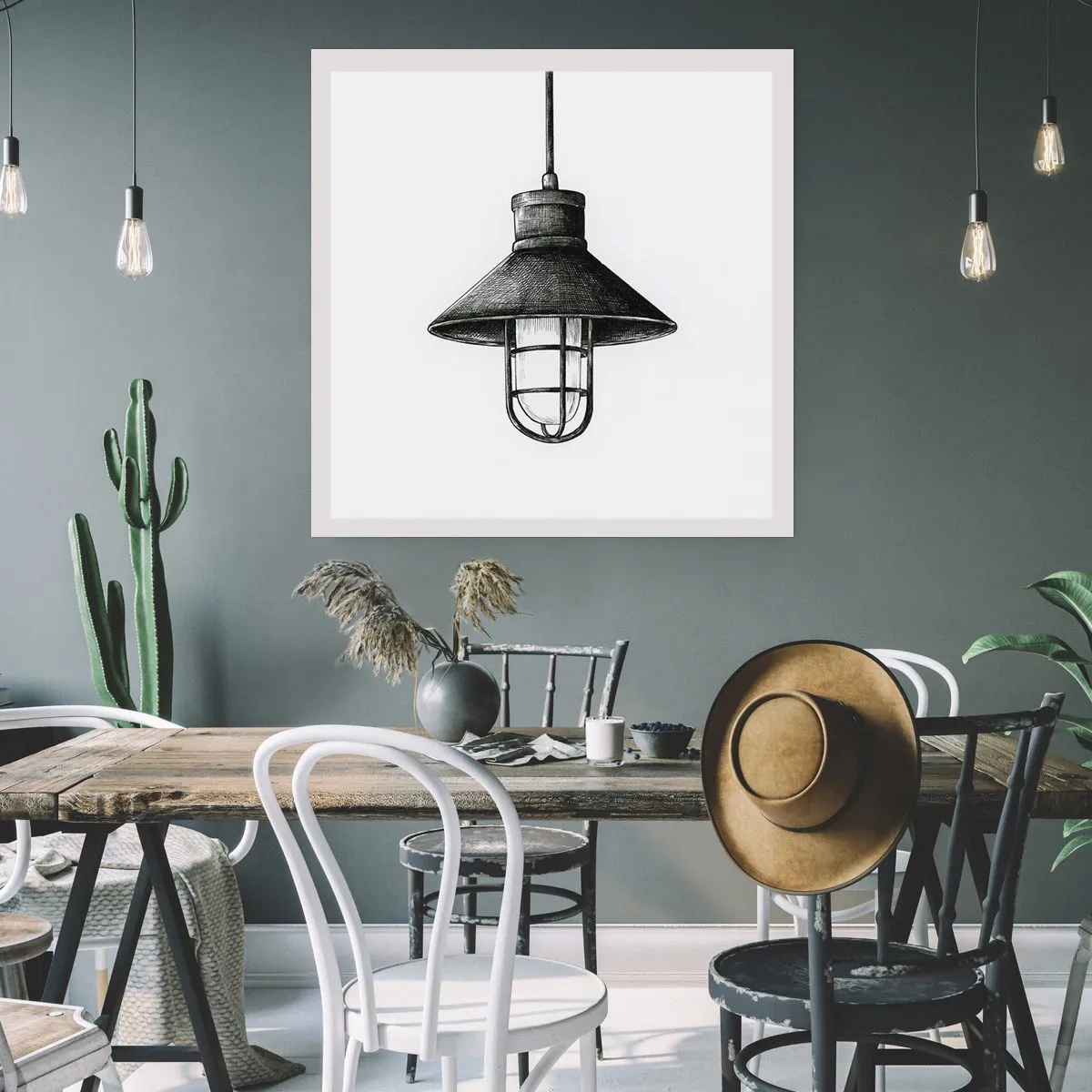 Affisch - Som för många år sedan... - 60x60 cm